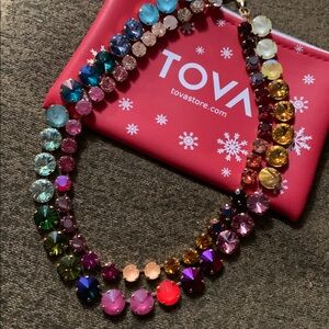 NWOT TOVA GWENETH NECKLACE IN RAINBOW OMBRE